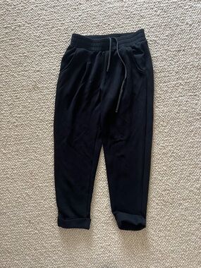 Varley Black womens cuffed Joggers with Drawstring Waist